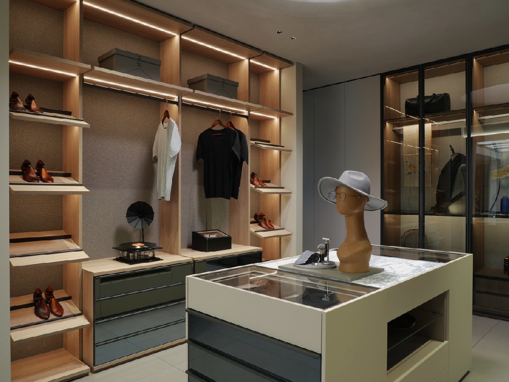 全铝衣帽间展示